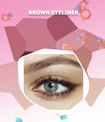 Brown eyeliner looks