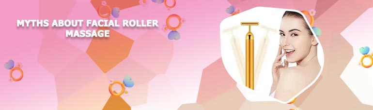 Gold facial massage roller