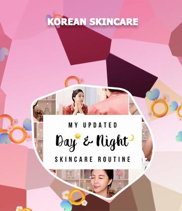 Korean morning and night skincare routine