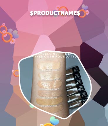 Maybelline fit me dewy swatches