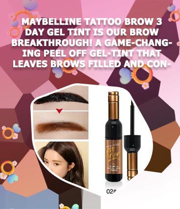 Peel off brow tint