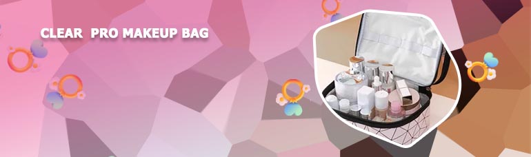 Transparent makeup bag