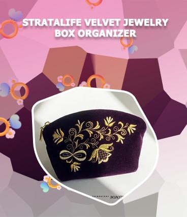 Velvet cosmetic bag